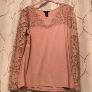 Illusion lace top from H & M